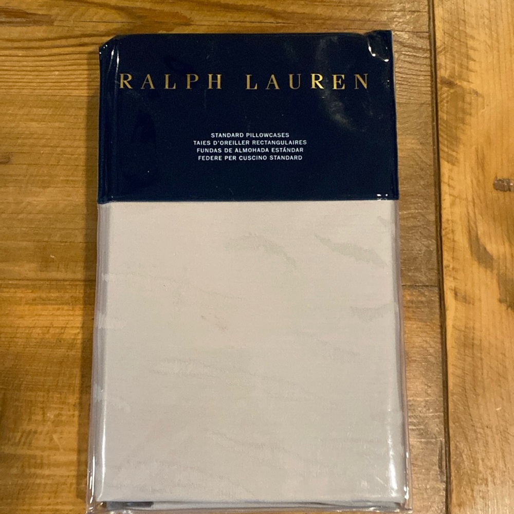 Ralph Lauren two standard pillowcases.